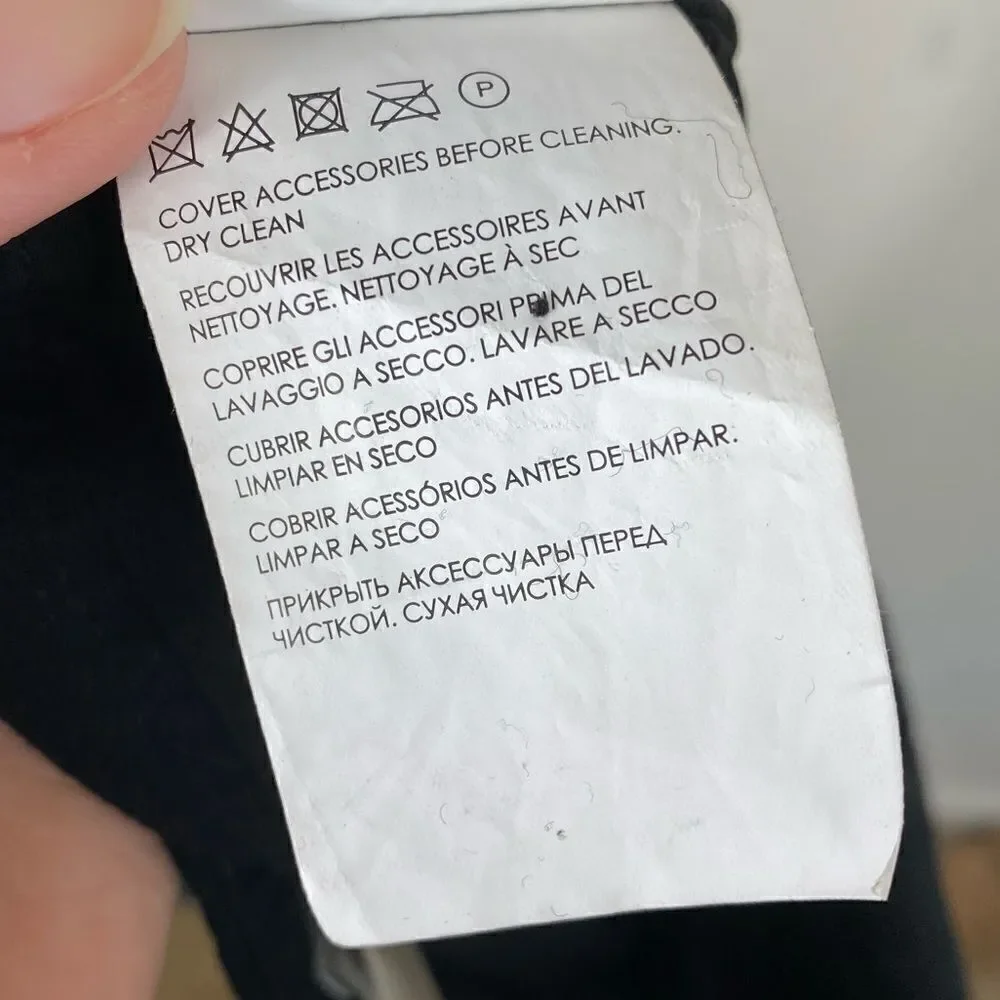 Club Monaco Black Cropped Trouser Pants